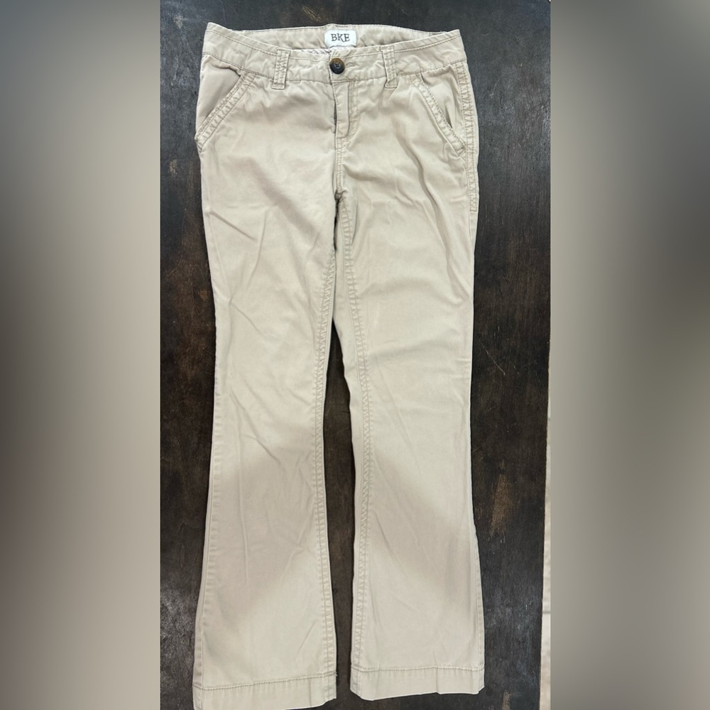 BKE Women's Boot Cut Jeans in Light Tan